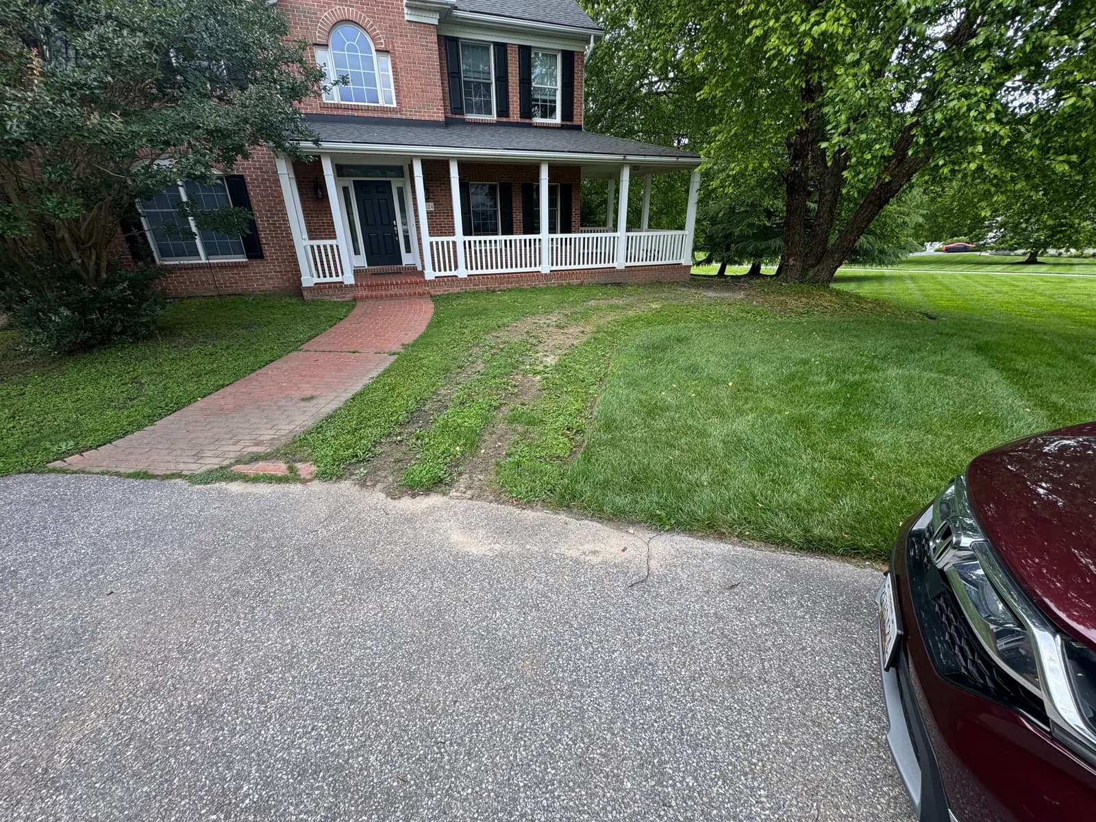 Landscaping — before
